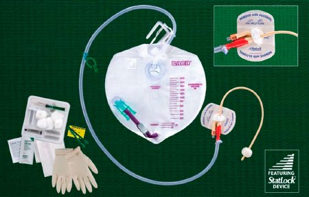 Bard  322416A Indwelling Catheter Tray Lubri-Sil I.C. Complete Care Foley 16 Fr. 5 cc Balloon Antimicrobial Coated Silicone