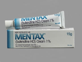 Mylan Pharmaceuticals  00378615146 Mentax Butenafine HCl 1% Cream Tube 15 Gram