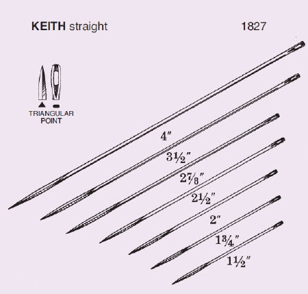 Anchor Products  1827-4R Triangular Point Suture Needle Anchor Keith Type Size 4 Needle Reusable