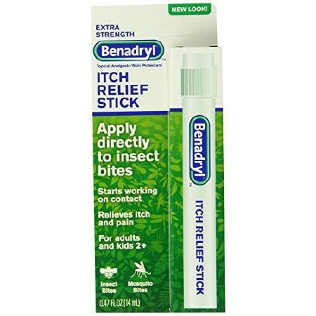 J & J Sales  00501320433 Itch Relief Benadryl 2% - 0.1% Strength Liquid 0.47 oz. Stick