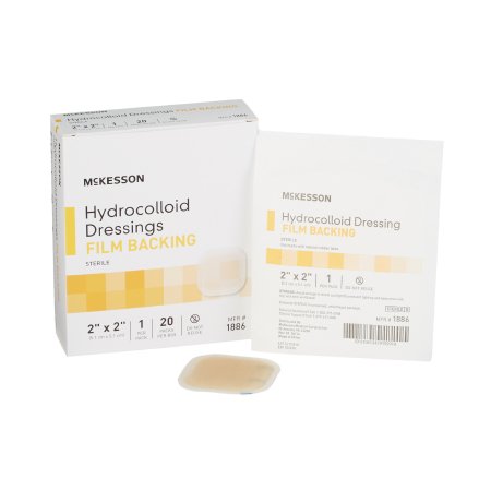 McKesson Brand 1886 Hydrocolloid Dressing McKesson 2 X 2 Inch Square