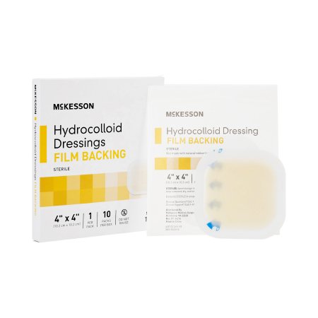 McKesson Brand 1887 Hydrocolloid Dressing McKesson 4 X 4 Inch Square