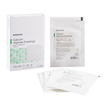 McKesson Brand 3561 Alginate Dressing McKesson 2 X 2 Inch Square