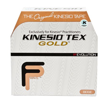 KMS LLC  GKT14125FP Kinesiology Tape Kinesio Tex Gold FP Beige 2 Inch X 34 Yard Cotton NonSterile