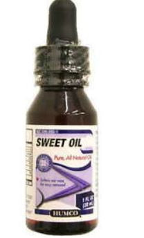 Humco  30395206311 Sweet Oil Humco 1 oz. Otic Drops 100% Strength Olive Oil