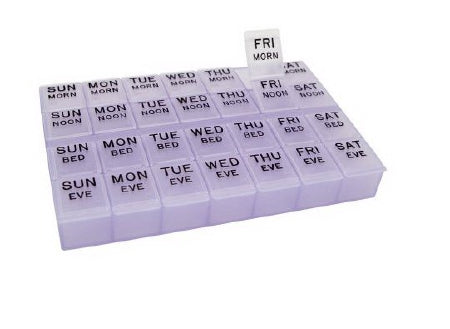 Apex-Carex  70013L Pill Organizer Mediplanner II X-Large 7 Day 4 Dose