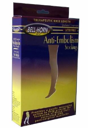 DJO 11815XL Compression Stocking Bell-Horn Knee High X-Large Black Closed Toe