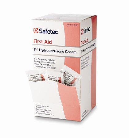 Safetec of America  53110 Itch Relief Safetec 1% Strength Cream 0.09 Gram Individual Packet