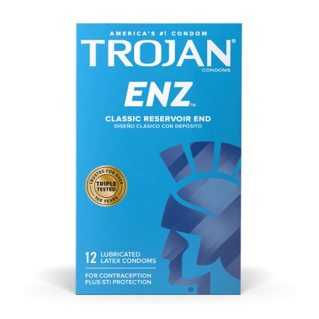 Church and Dwight  22600093050 Condom Trojan-Enz Lubricated 3 per Box