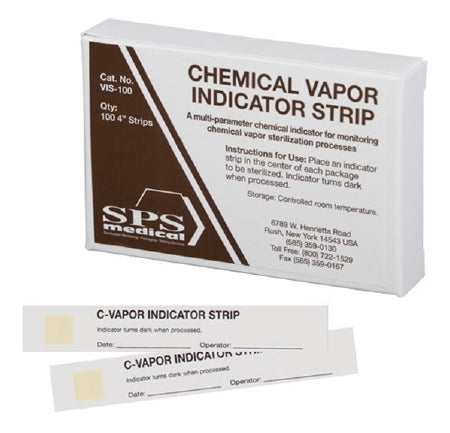 SPS Medical Supply  VIS-100 SPSmedical Sterilization Chemical Indicator Strip Chemical Vapor 4 Inch