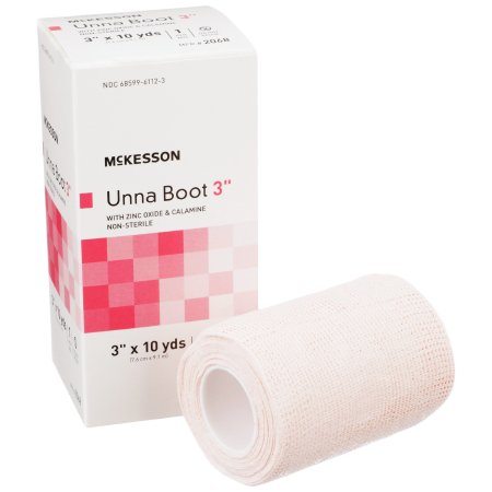 McKesson Brand 2068 Unna Boot McKesson 3 Inch X 10 Yard Cotton Calamine / Zinc Oxide NonSterile