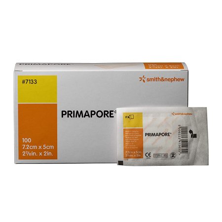 Smith & Nephew  7133 Adhesive Dressing Primapore 2 X 3 Inch Rectangle Sterile