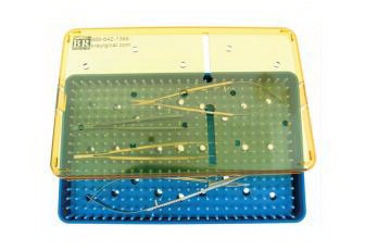 BR Surgical  BR82-04022 Sterilization Tray with Lid BR Surgical 3/4 X 6 X 10 Inch