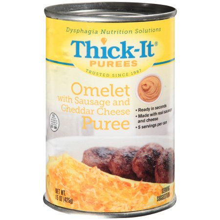 Kent Precision Foods H315-F8800 Thickened Food Thick-It 15 oz. Can Sausage / Cheese Omelet Flavor Puree IDDSI Level 4 Extremely Thick/Pureed