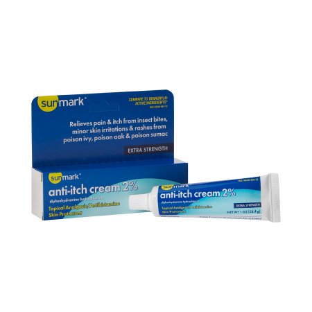 McKesson Brand 49348085472 Itch Relief sunmark 2% - 0.1% Strength Cream 1 oz. Tube