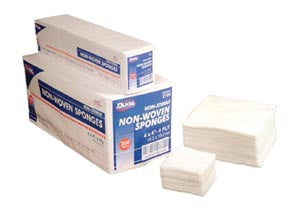 Dukal  7454SP Nonwoven Sponge Clinisorb 4 X 4 Inch 5 per Pack Sterile 4-Ply Square