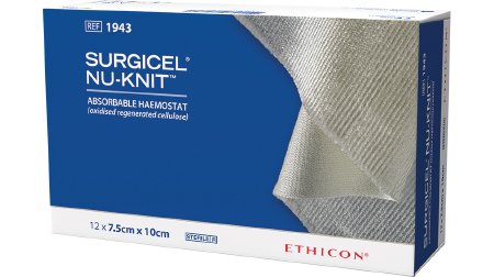 J & J Healthcare Systems  1943 Hemostatic Dressing Surgicel NU-KNIT 3 X 4 Inch 12 per Pack Sterile