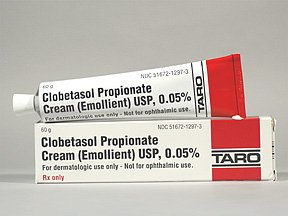 Taro  51672129703 Clobetasol Propionate / Emollient 0.05% Cream Tube 60 Gram