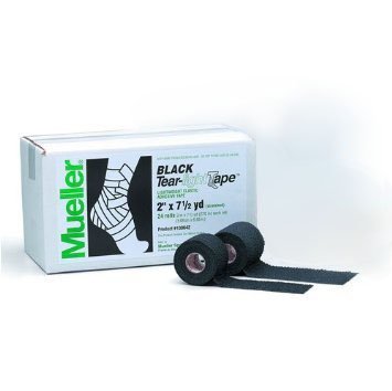 Mueller Sports Medicine  130642 Athletic Tape Mueller Tear-Light Black 2 Inch X 7-1/2 Yard Elastic Adhesive NonSterile