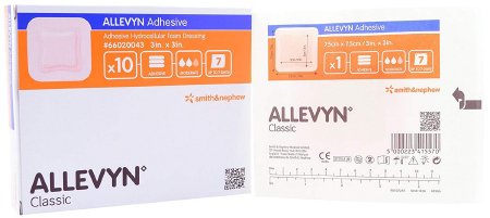 Smith & Nephew  66020403 Foam Dressing Allevyn Gentle Border 5 X 5 Inch With Border Film Backing Silicone Gel Adhesive Square Sterile