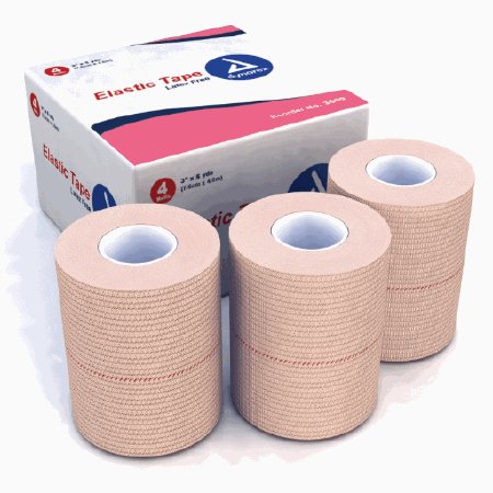 Dynarex  3669 Elastic Tape Dynarex Tan 3 Inch X 5 Yard Elastic NonSterile