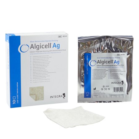 Gentell  88544 Silver Alginate Dressing Algicell Ag 4-1/4 X 4-1/4 Inch Square Sterile