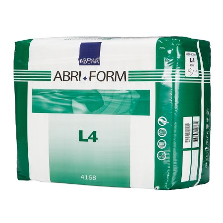 Abena North America 4168 Unisex Adult Incontinence Brief Abri-Form Comfort L4 Large Disposable Heavy Absorbency