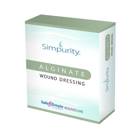 Safe N Simple  SNS50702 Alginate Dressing Simpurity 2 X 2 Inch Square