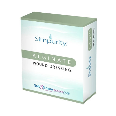 Safe N Simple  SNS50732 Alginate Dressing Simpurity 4 X 8 Inch Rectangle