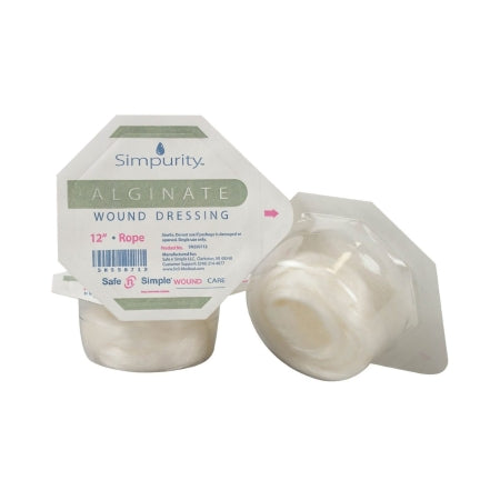 Safe N Simple  SNS50712 Alginate Dressing Simpurity 1 X 12 Inch Rope