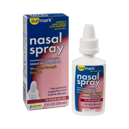 McKesson Brand 49348002827 Sinus Relief sunmark 0.05% Strength Nasal Spray 1 oz.