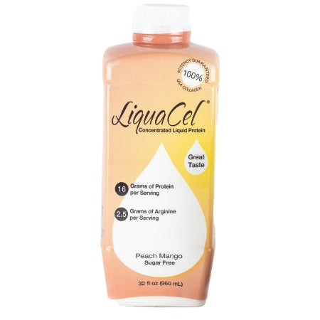 Global Health Products GH-87 Oral Supplement LiquaCel Peach Mango Flavor Liquid 32 oz. Bottle