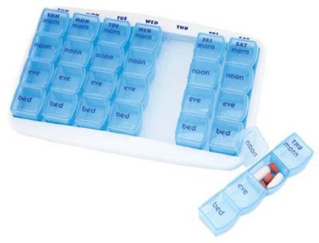 Apex-Carex  70600 Pill Organizer MediChest 7 Day 4 Dose