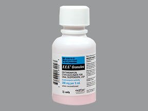 Arbor Pharmaceuticals  24338013402 E.E.S. Granules Erythromycin Ethylsuccinate 200 mg / 5 mL Suspension Bottle 100 mL