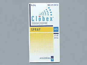 Galderma Laboratories  00299384902 Clobex Clobetasol Propionate 0.05% Spray Can 2 oz.