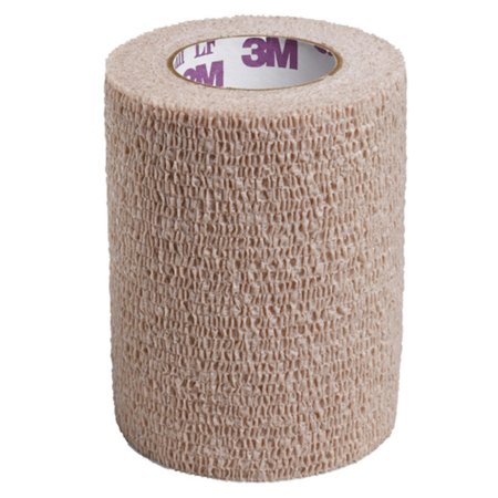 3M  2082S Cohesive Bandage 3M Coban LF 2 Inch X 5 Yard Self-Adherent Closure Tan Sterile Standard Compression