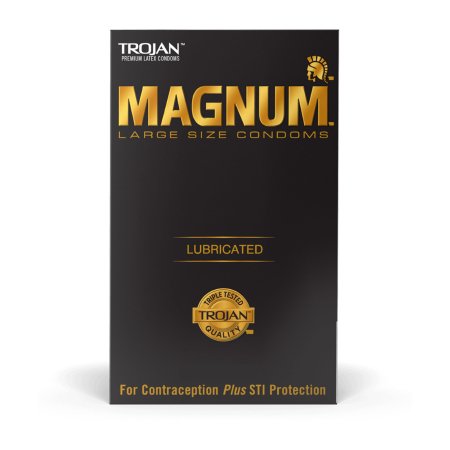 Church and Dwight  22600064203 Condom Trojan Magnum Lubricated Large 3 per Box