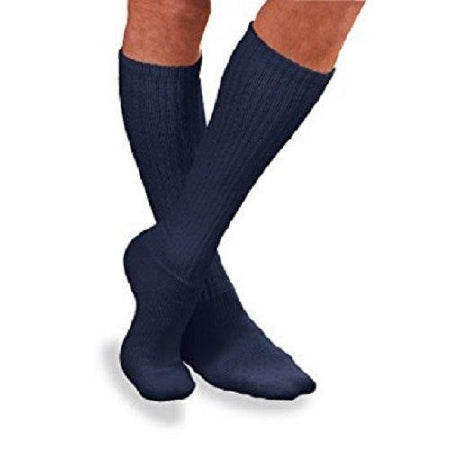 BSN Medical 110864 Diabetic Compression Socks JOBST Sensifoot Knee High X-Large Navy Closed Toe