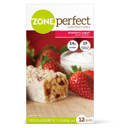 Abbott Nutrition 63304 Nutrition Bar ZonePerfect Strawberry Yogurt Flavor Bar 1.76 oz. Individual Packet