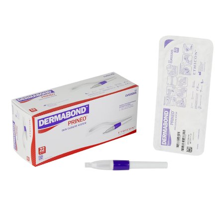 J & J Healthcare Systems  CLR222US Skin Closure System Dermabond Prineo Pen-like Handle 2-Octyl Cyanoacrylate Topical Adhesive / Polyester Mesh Tape Topical Adhesive / Surgical Mesh