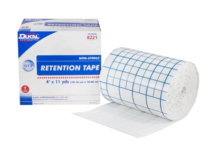 Dukal  8221 Dressing Retention Tape with Liner Dukal White 4 Inch X 11 Yard Nonwoven / Adhesive NonSterile