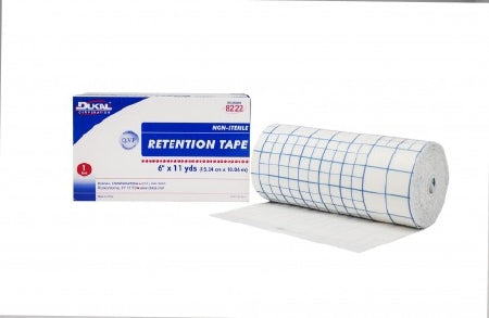 Dukal  8222 Dressing Retention Tape with Liner Dukal White 6 Inch X 11 Yard Nonwoven / Adhesive NonSterile