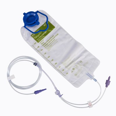 Cardinal 765100 Enteral Feeding Pump Spike Bag Set Kangaroo Joey 1000 mL DEHP-Free PVC NonSterile