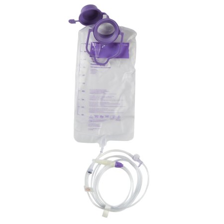 Cardinal 773656 Enteral Feeding Pump Bag Set Kangaroo ePump 1000 mL DEHP-Free PVC NonSterile