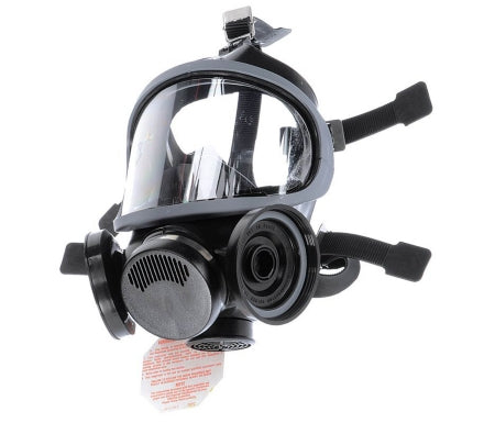 Grainger 4LR42 MSA Ultra-Twin Reusable Respirator Industrial Full Face Adjustable Head Strap Small Gray