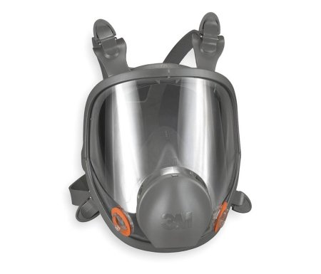 Grainger 4JG19 3M 6000 Reusable Respirator Industrial N95 Full Face 4 Point Adjustable Head Strap Large Gray