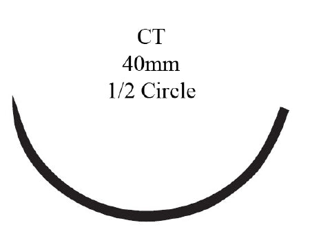 J & J Healthcare Systems  PDP352H Absorbable Antibacterial Suture with Needle PDS Plus Polydioxanone with Irgacare MP CT 1/2 Circle Taper Point Needle Size 0 Monofilament