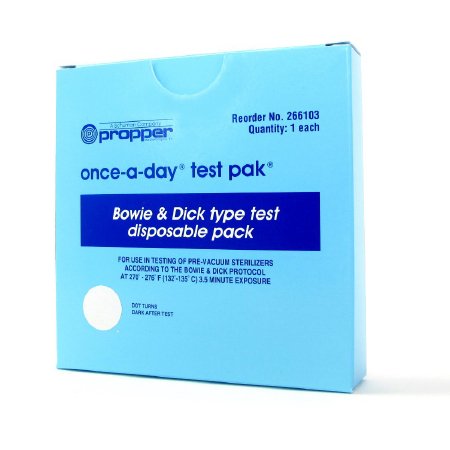 Propper Manufacturing  26610300 once-a-day Sterilization Bowie-Dick Test Pack Steam 5 X 5 Inch