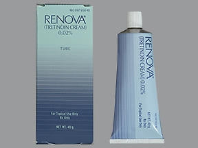 Valeant Pharmaceuticals  00187515040 Renova Tretinoin / Emollient Base 0.02% Cream Tube 40 Gram