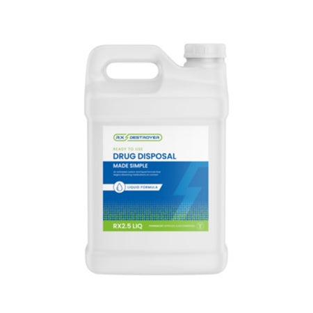 C2R Global Manufacturing  RX2.5LIQ Drug Disposal System for Liquid Medication Only Rx Destroyer Liquid 12 lbs. Carton Weight